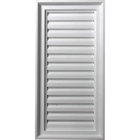 Ekena Millwork Vertical Urethane Gable Vent Louver, Non-Functional, 15"W x 18"H GVVE15X18D